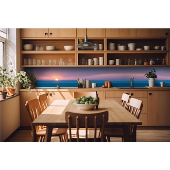 DIMEX ART s. r. o Фототапет за кухня - слънце над хоризонта 420 x 60 см