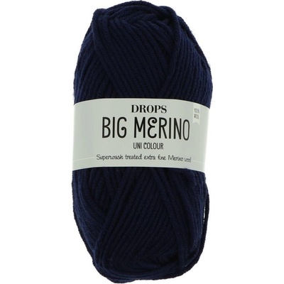 Drops Big Merino UNI 17 navy modrá