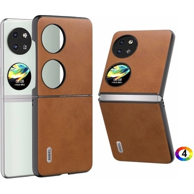 Huawei P60 ABEEL Litchi Texture Wallet Калъф и Протектор
