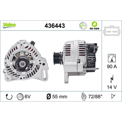 Alternátor VALEO 436443