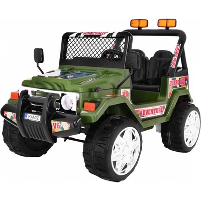HračkyZaDobréKačky Elektrické autíčko Jeep Raptor EVA kola 2.4GHz K3163 zelená