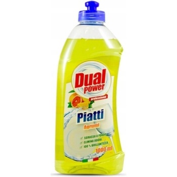 Dual Power Tekutý prostriedok na umývanie riadu Citrusové ovocie 1 l