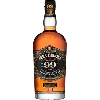 Ezra Brooks 99 Proof Bourbon Whisky 49,5% 0,7 l (holá láhev)