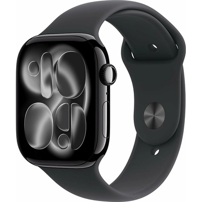 Apple Watch Series 11 Cellular 46 mm Klavírny čierny hliník s čiernym športovým remienkom M/L MFC44WF/A
