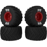 Arrma колело с гума dBoots Chevron MT, джанта червена (4): GROM