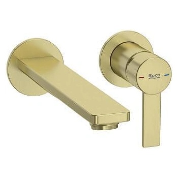 Roca Смесител за вграждане за умивалник, Targa, brushed brass (A5A355FVA0)