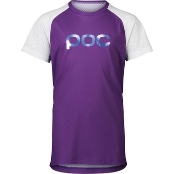 POC Essential MTB Tee detský Sapphire Purple/Hydrogen White