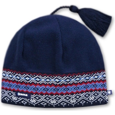 Kama zimní čepice Merino s fleecem A42 108 modrá