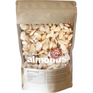 GymBeam Blanched Almonds | Бланширани бадеми [500 грама]