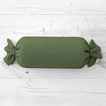 Biante Vankúš valec bonbon Rongo RG-081 Tmavý olivovo zelený 15x80