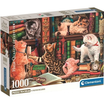 Clementoni - Puzzle Curious Whiskers - 1 000 piese