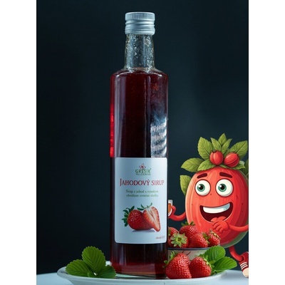 Grešík Jahodový sirup 0,5 l