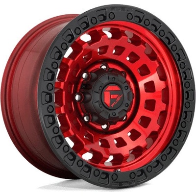 Fuel D632 ZEPHYR 9x17 8x165.1 ET-12 candy red black bead ring