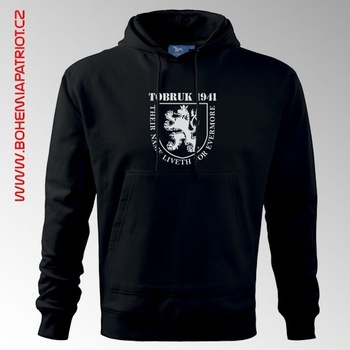 mikina s kapucí Tobruk 1MK černá