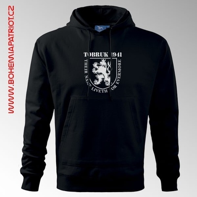 mikina s kapucí Tobruk 1MK černá