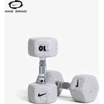 Nike HEX Grind Jednoruční činka 10 kg