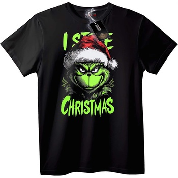 NOONEBRAND Тениска Grinch Мразя Коледа - 2XL, Black