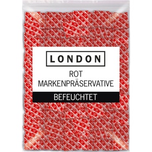 LONDON Лондон - латексови презервативи с вкус на ягода (1000 бр. ) - lovesexshop