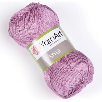 Pletací / háčkovací příze YarnArt STYLE 671 starorůžová, jednobarevná, viskózová, 50g/185m