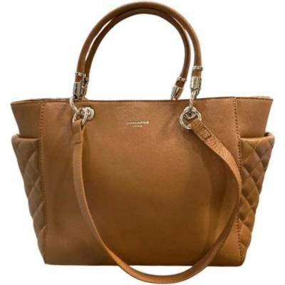 David Jones elegantní kabelka koňaková 6835-3 cognac