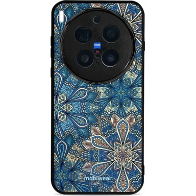 Mobiwear Glossy Vivo X300 Pro G038G Modré mandala květy