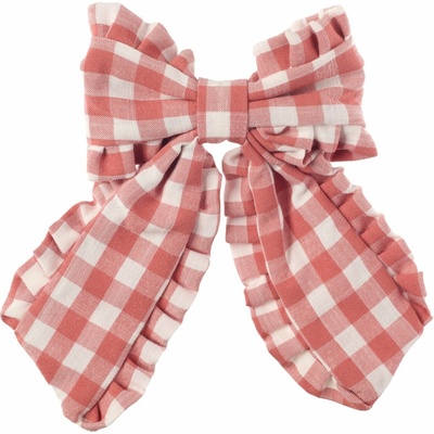 Rockahula Kids Francúzska sponka Gingham Ruffle Long Bow
