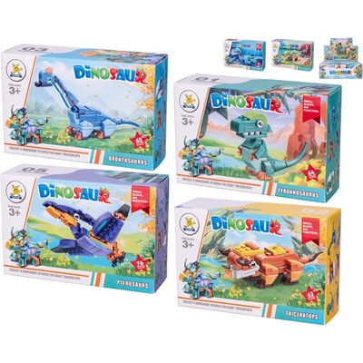 Mikro trading Stavebnice - DINOSAURUS - 6 druhů