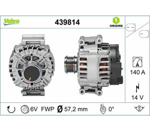 Alternátor VALEO 439814