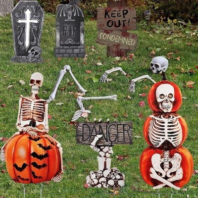Halloweenská dekorace náhrobek 90cm
