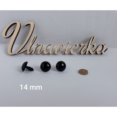 Čierne Oči s Pojistkou 14mm