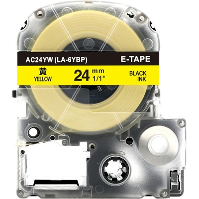 Alternatívna páska Epson AC24YW 24 mm x 8 m čierna tlač/ žltý podklad