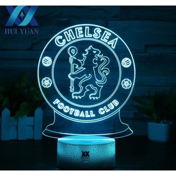 Beling Dětská lampa 3D lampa Chelsea 7 barevná S9172