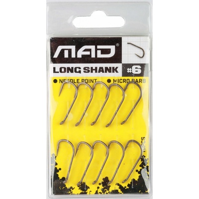 MAD Long Shank Hook vel.6 10 ks