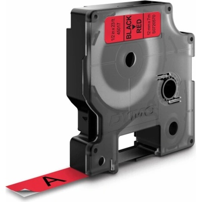 Dymo Páska D1 ORIGINÁL, černá na červené, 12 mm x 7 m (S0720570)