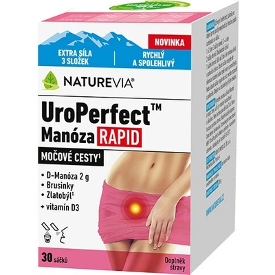 NatureVia UroPerfect Manóza Rapid 30 sáčků