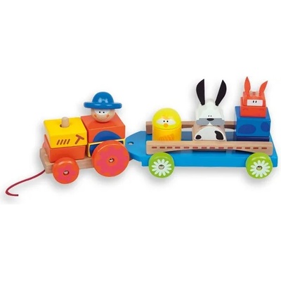 Andreu Toys Сглобяем трактор и платформа с животни Andreu Toys (16352)