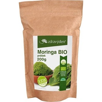 Zdravý den Moringa Bio Raw prášek 100 g
