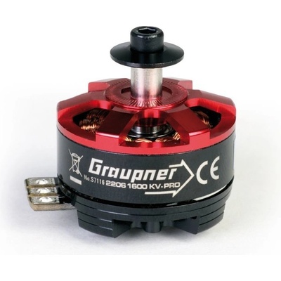 GRAUPNER ULTRA PRO 2206-1600 KV Brushless Motor CCW/levotočivý/tlač. a pravotočivý závit – Zboží Dáma