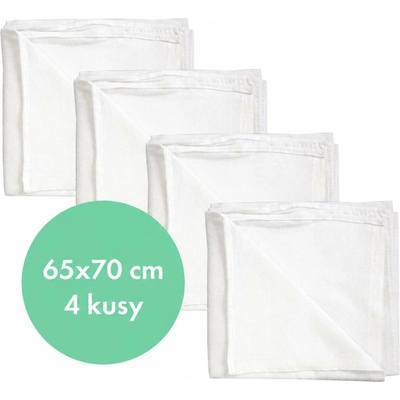 Lullalove Sada flanelových plenek 65x70cm - 4 ks