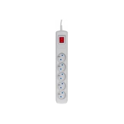 Activejet anti-surge power strip 5 sockets 5 m white