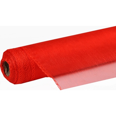 Organza uni 29,5cm x 10m ČERVENÁ – Zboží Mobilmania