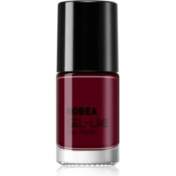 NOBEA Day-to-Day Gel-like Nail Polish лак за нокти с гел ефект цвят Dark cherry #N09 6ml