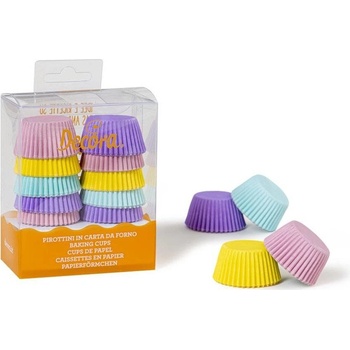 Decora košíčky na muffiny mini pastelové 3,2 x 2,2 cm 200 ks