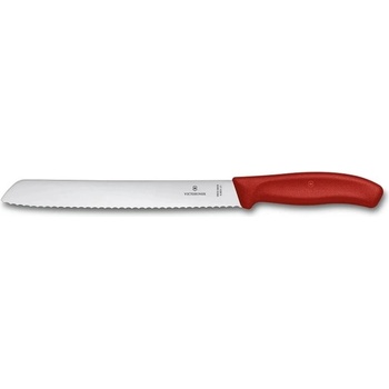 Victorinox Кухненски нож Victorinox Swiss Classic, за хляб, 21 см, неръждаема стомана, червен (6.8631.21B)