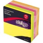 Strigo Sticky notes 76x76mm 400K neon STRIGO