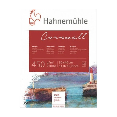 HHM Blok na akvarel Cornwall 450g/m2 10 listov viac rozmerov 30x40cm