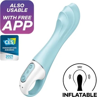 Satisfyer Надуваем вибратор Satisfyer Air Pump Vibrator 5+ син