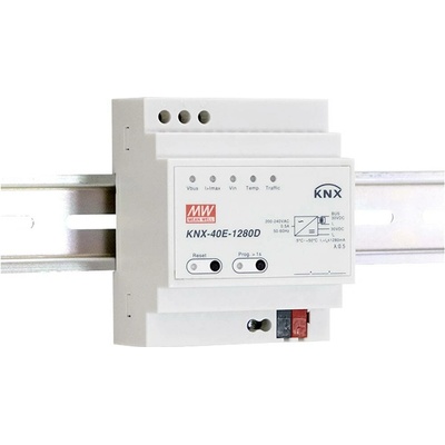 MEAN WELL KNX-40E-1280 Napájecí zdroj: KNX / EIB; na lištu DIN; KNX; 38,4W; 30VDC; 1280mA