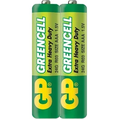 GP Batteries Цинк карбонова батерия GP GREENCELL R03, AAA, 2 бр. shrink, 1.5V (GP-BM-24G-S2)