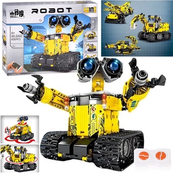 JOKO Technická stavebnica Robot Wall-e, Bager, Škorpión, Hmyz 4v1 828ks
